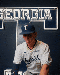 Georgia Tech Baseball GIF by Georgia Tech Yellow Jackets