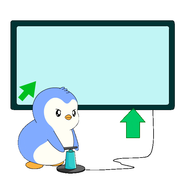 Crypto Penguin Sticker by Pudgy Memez