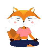 Fox Yoga Sticker by Nedlis Company