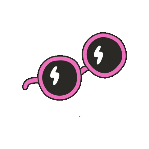 Pink Glasses Sticker by Maeve Chocolate