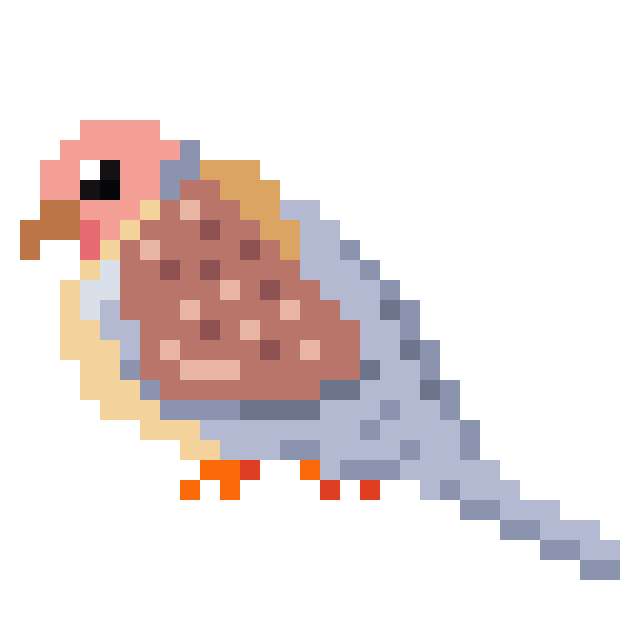 Bird Pixel Art Sticker
