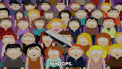 audience accident GIF by South Park 