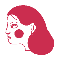 Girl Smile Sticker