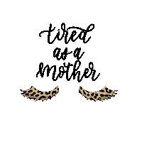 Tired Leopard Sticker