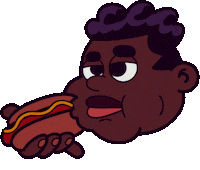 Hungry Hot Dog Sticker by Bryson Williams