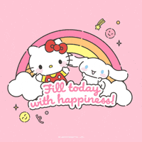 Happy Rainbow GIF by Sanrio