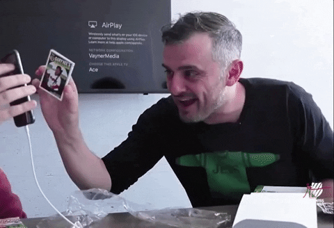 garyvee giphygifgrabber excited selfie pointing GIF