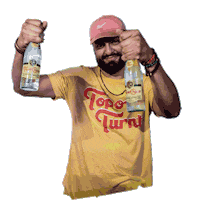 Turn Up Pop Bottles Sticker by Topo Turnt
