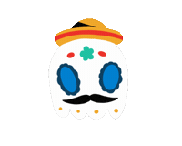 Mexico Ghost Sticker by A R T H U R