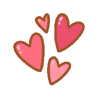 I Love You Hearts Sticker