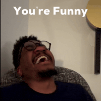 Extrovergent laugh silly joke goofy GIF