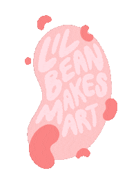 lilbeanmakesart art bean lilbean lilbeanmakesart Sticker