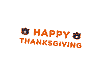 Thanksgiving Tigers Sticker by Auburn University