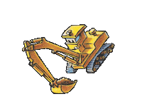 Picture Book Excavator Sticker by Stacy McAnulty