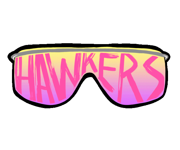 80's party Sticker by Hawkersco