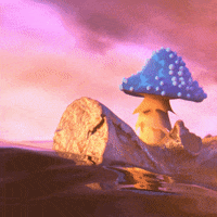 heromation animation pink excited wave GIF