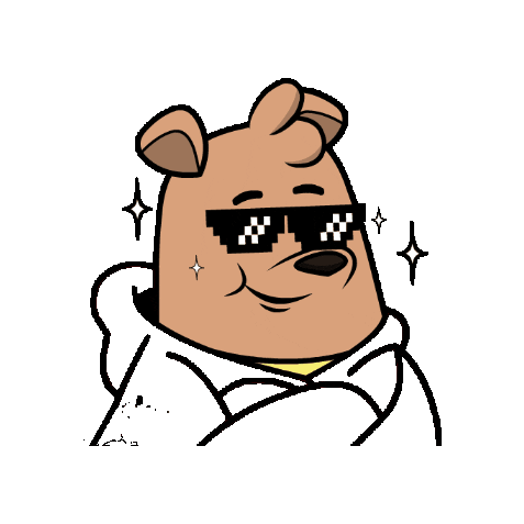 Cool Boy Hello Sticker by Meme World of Max Bear