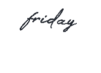 Days Of The Week Friday Sticker