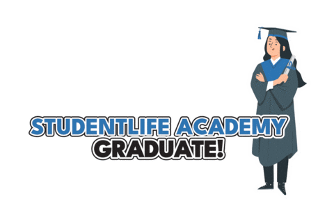 Graduate Sticker by studentlifeacademy