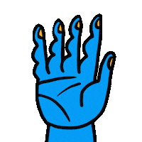 Hand Hello Sticker by Darién Sánchez