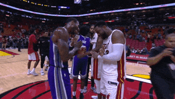 Miami Heat Hug GIF by NBA