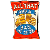 pinnedpins snack bag all chips Sticker