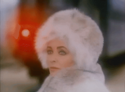 furglamor giphyupload fur walk away elizabeth taylor GIF
