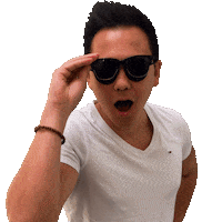 Sunglasses Wow Sticker by anredo