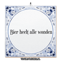 Humor Bier Sticker by Tegelspreuken.nl