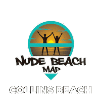 Collins Beach Sticker by nudebeachmap