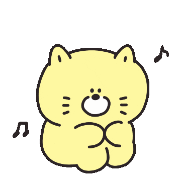 iinniuu giphyupload tired 고양이 신나 Sticker
