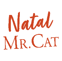 Natal Mr Cat Sticker by na bossa