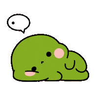 Sad Frog Sticker by Kibbi