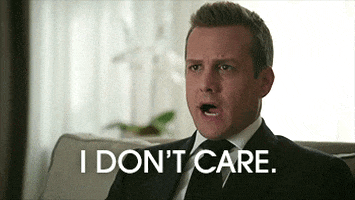 Harvey Specter I Dont Care GIF by Suits