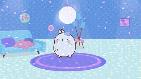 dance love GIF by Molang.Official