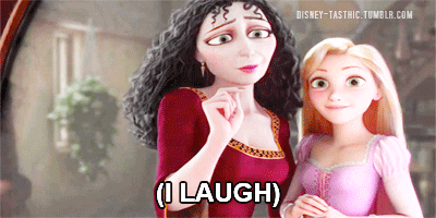 mother gothel laughing GIF