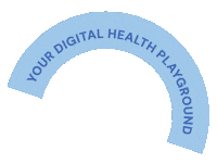 getfini blue health mental health playground Sticker