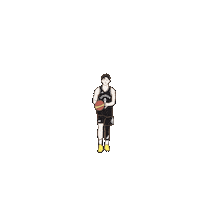 Korean Basketball Running Sticker