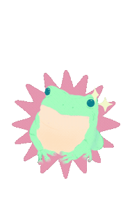 Frog Wow Sticker