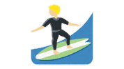 Surfs Up Surf Sticker by EmojiVid