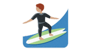 Surfs Up Surf Sticker by EmojiVid