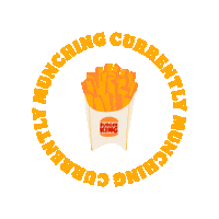 Munching French Fries Sticker by Burger King
