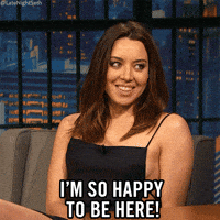 aubrey plaza lol GIF by Late Night with Seth Meyers