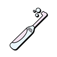 CO_Colgate smile teeth bubbles brush Sticker