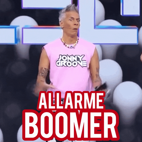luca_duke giphyupload boomer ok boomer boomer alert GIF