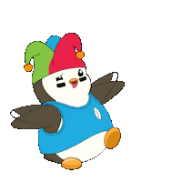 Joking Just Kidding Sticker by Pudgy Penguins