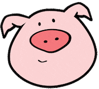 numberbarn pig the pig numberbarn Sticker