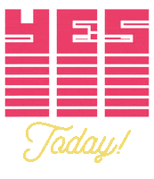 Yes Today Sticker by runwithf