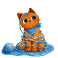 Confused Cat Sticker by UNICEF