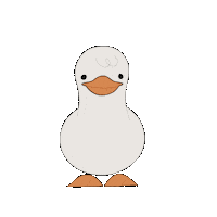 dance dancing duck sturdy dancing duck Sticker